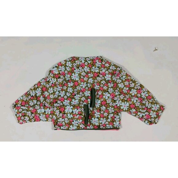 Maaji Crocodile Reversible Crop Cover-Up Jacket Bottoms Est Size XS Floral - Picture 5 of 12